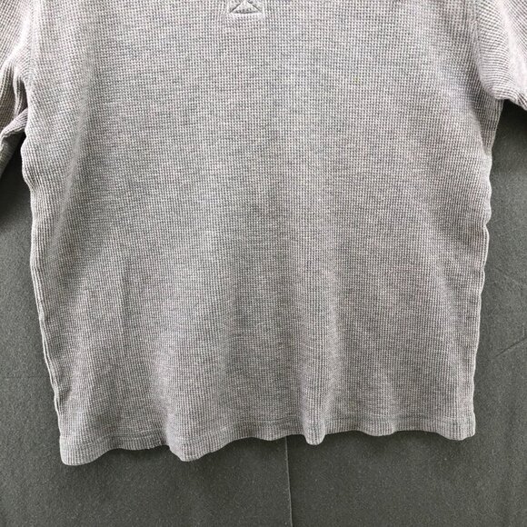 Vintage Disney Thermal Henley Shirt Mens S Gray Grumpy Embroidered Snow White - Picture 4 of 11